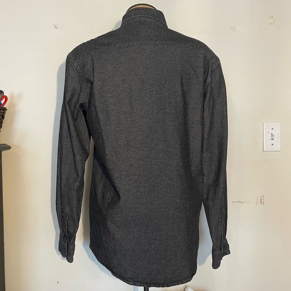 Wrangler flex for comfort women’s charcoal  button down size s/p - Picture 3 of 7